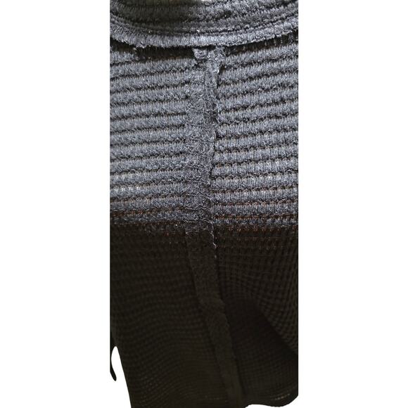 Zenana Black Soft Waffle Knit Lightweight Sweater Relaxed Fit Oversized S/M - Picture 5 of 6